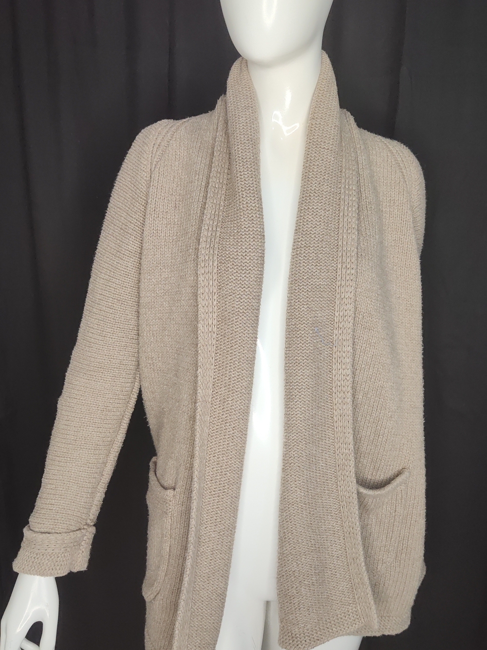 J.Crew Women's Knit Cardigan Sweater in Beige XS Relaxed Fit
